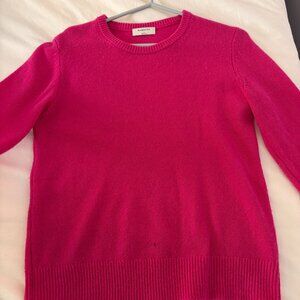 Aritzia Babaton Quarterly Luxe Sweater (S) in Fuschia